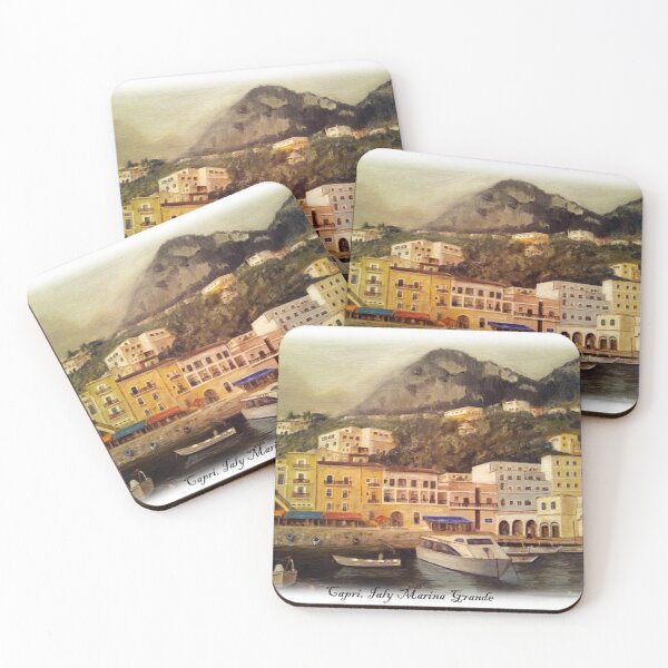 Item preview, Oil painting of Capri, Italy Marina Grande designed and sold by Rons ArtWorks.