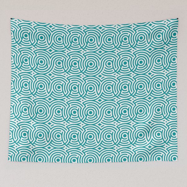 Item preview, Blue circle pattern designed and sold by BrigitteCooper.
