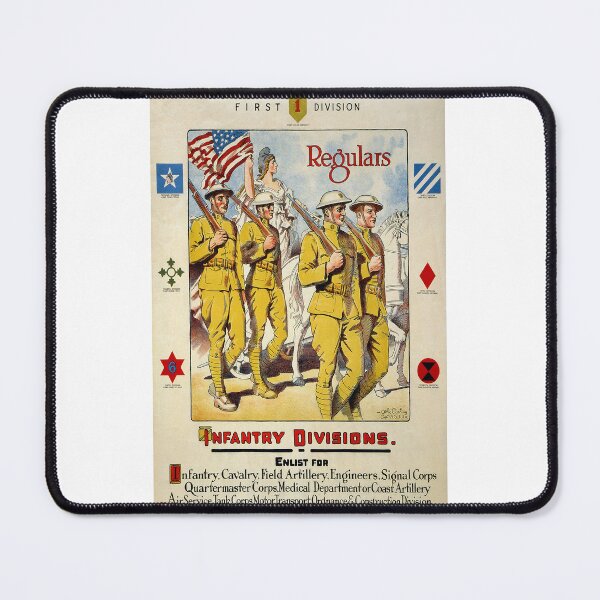 Item preview, Regulars Enlist - 1st Infantry Division designed and sold by vintagerepros.