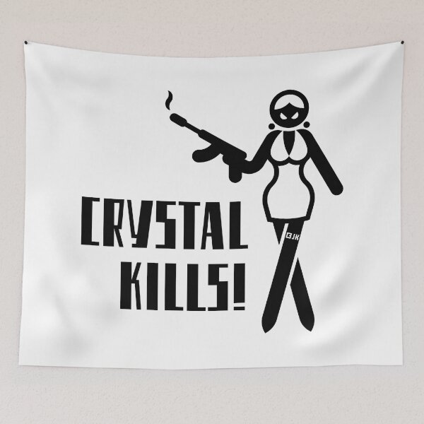 Item preview, Crystal Kills! (Anti Drug Campaign / Black) designed and sold by Roderix.