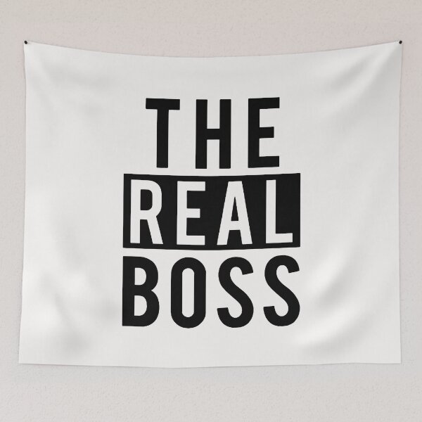 Item preview, The Real Boss Black His & Hers Couple Designs 1/2 designed and sold by WearWolfDesigns.