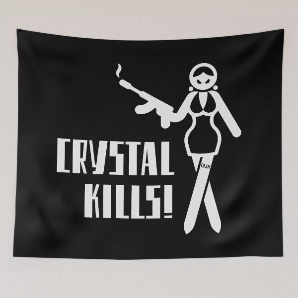 Item preview, Crystal Kills! (Anti Drug Campaign / White) designed and sold by Roderix.