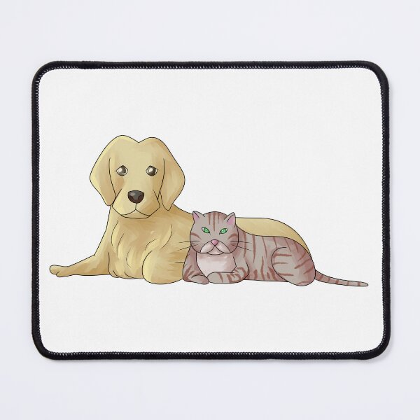Item preview, Cat and dog chilling like two bosses designed and sold by croscreates.