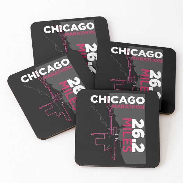 Item preview, Chicago Marathon route art designed and sold by Kousins.