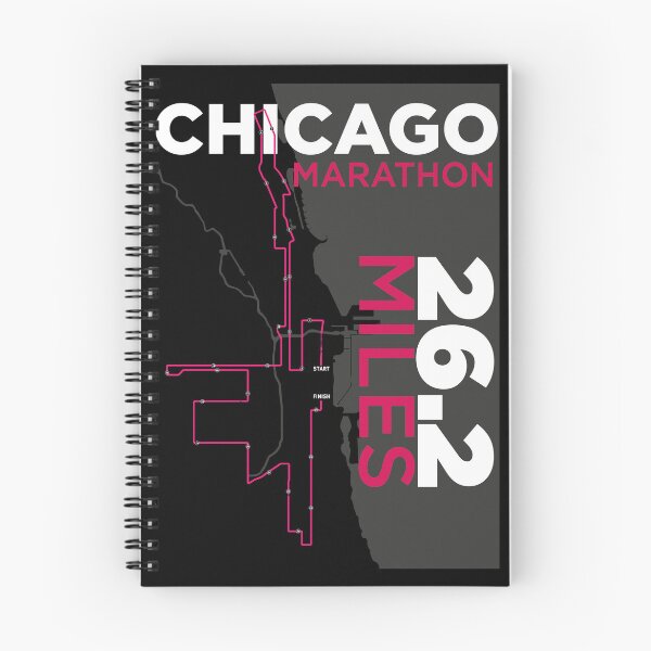 Item preview, Chicago Marathon route art designed and sold by Kousins.