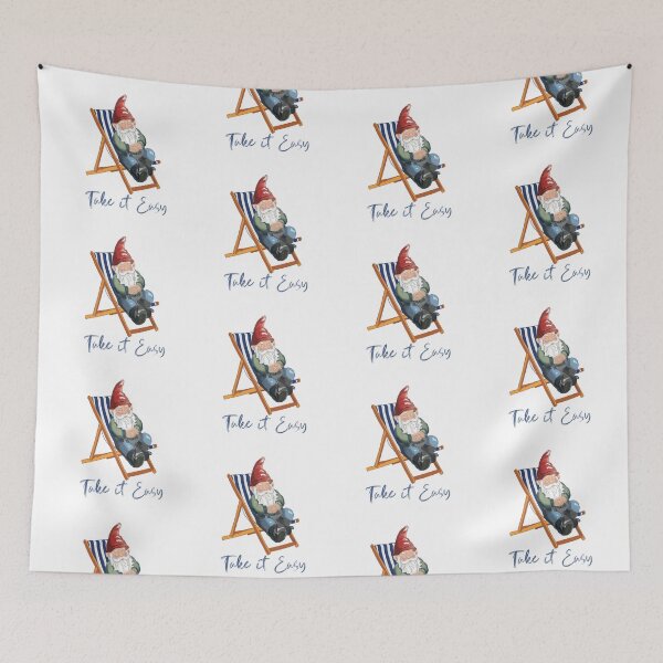 Item preview, Take it Easy Gnome  designed and sold by Leatextileart.