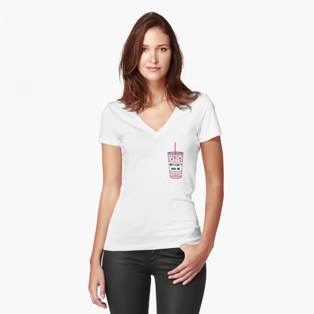 Item preview, Fitted V-Neck T-Shirt designed and sold by saintlovely.