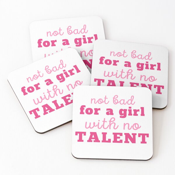 Item preview, Minimalist Not Bad for a Girl with No Talent | Funny Relatable Sarcastic Quote designed and sold by MiaDelelai.
