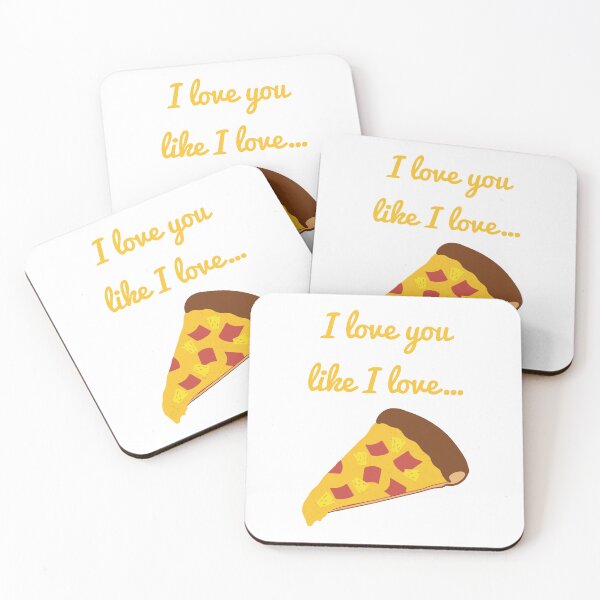 Item preview, I Love You Like I Love - Pineapple On Pizza designed and sold by EmmaAtTheMovies.