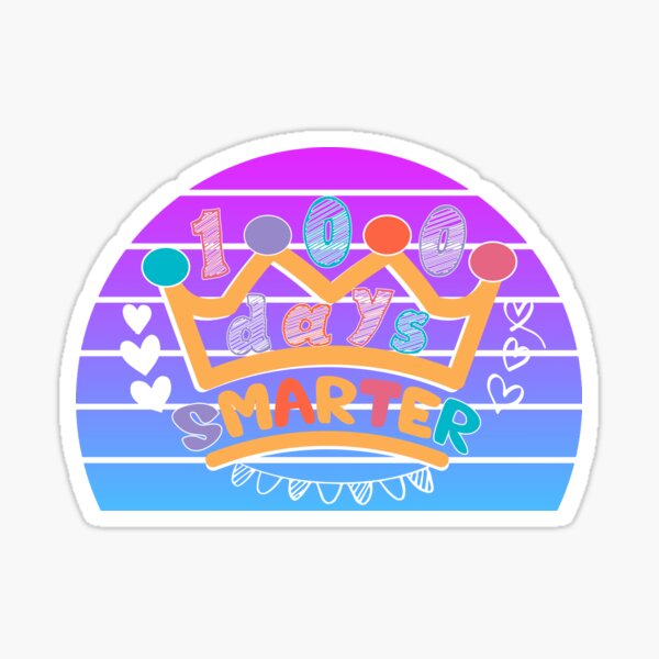 100-days-smarter-crown-crown-colorful-100-days-of-school-cute-design