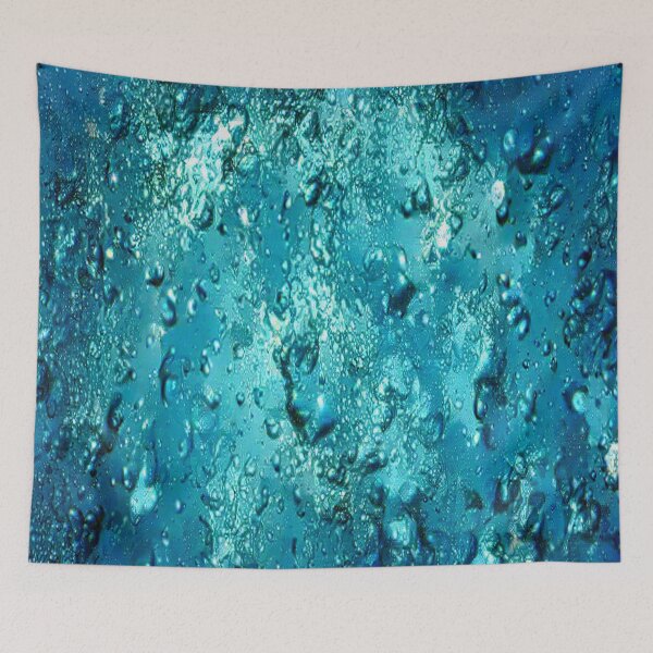 Item preview, Colorful February pattern in small blue droplet designed and sold by Bekindtome.