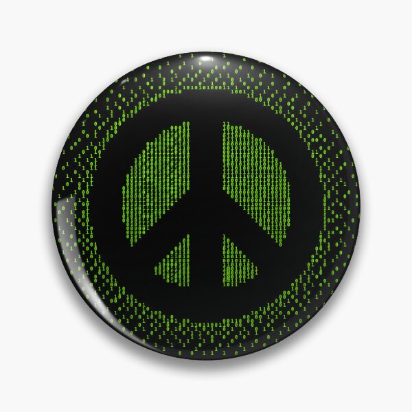 Item preview, Binary code peace designed and sold by hacktees-shop.