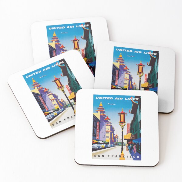 Item preview, United Air Lines - San Francisco (City) Travel Advertisement  designed and sold by vintagerepros.