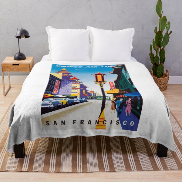 Item preview, United Air Lines - San Francisco (City) Travel Advertisement designed and sold by vintagerepros.