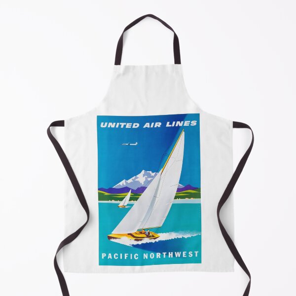 Aperçu de l'œuvre United Air Lines Pacific Northwest Voyage Publicité créée et vendue par vintagerepros.