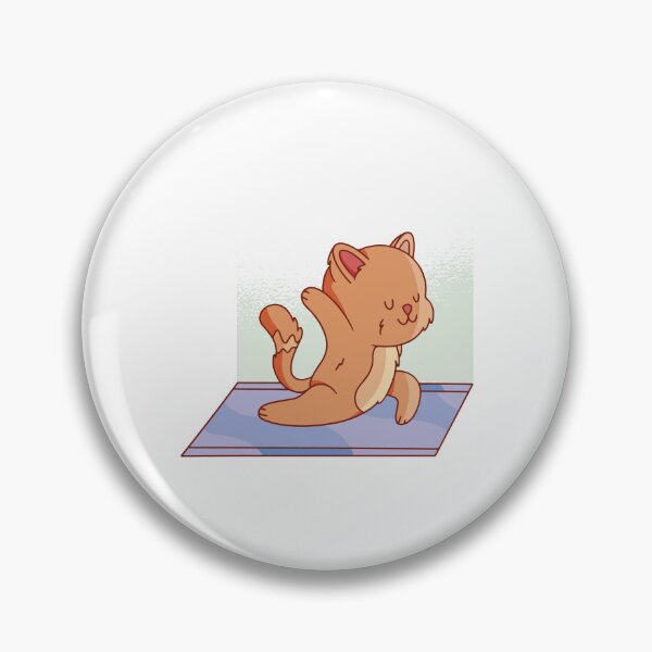 Item preview, cat-animal-doing-yoga designed and sold by Petit-creativ.