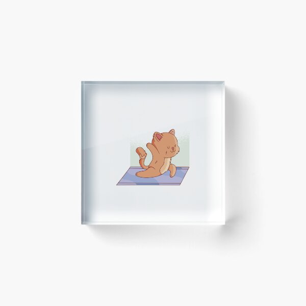 Item preview, cat-animal-doing-yoga designed and sold by Petit-creativ.