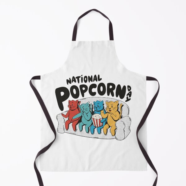 Item preview, cats-watching-movie-with-popcor designed and sold by Petit-creativ.