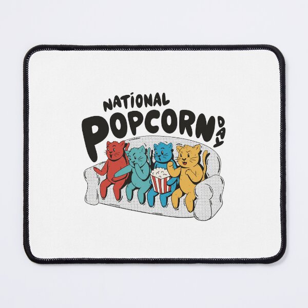 Item preview, cats-watching-movie-with-popcor designed and sold by Petit-creativ.