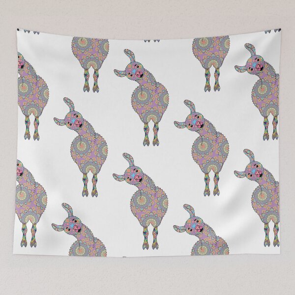 Item preview, Pretty pastel llama designed and sold by Viv Ainslie.