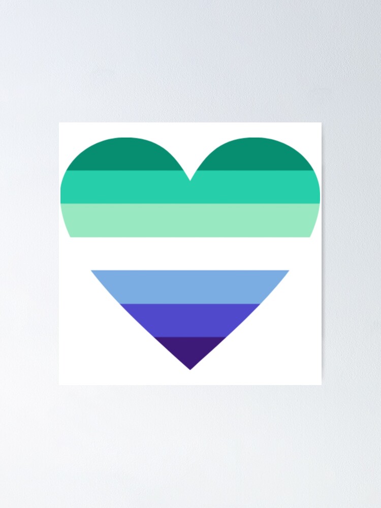 Heart Shaped Gay Men Pride Flag Poster By Bthingies Redbubble 1232