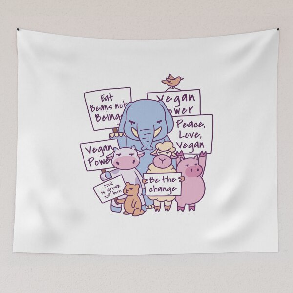 Item preview, protesting-animals-vegan designed and sold by Petit-creativ.