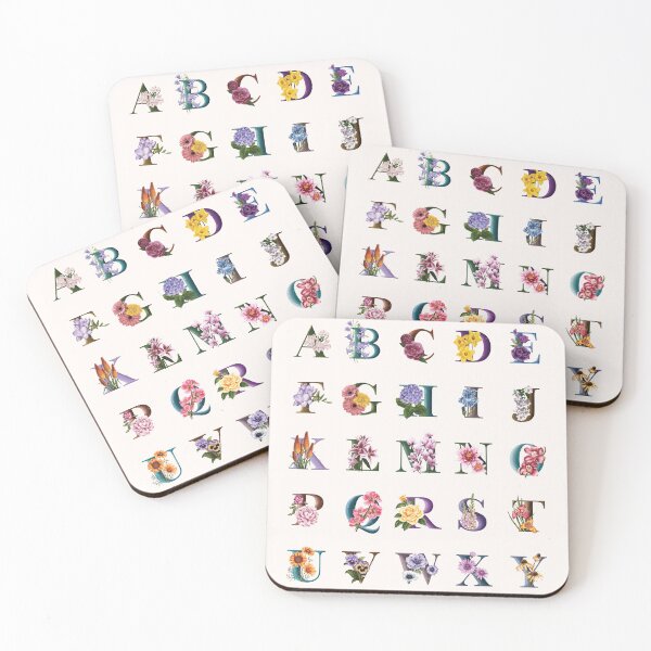 Item preview, Flower alphabet. designed and sold by BananiLettering.