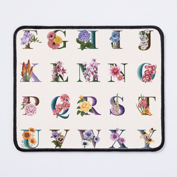 Item preview, Flower alphabet. designed and sold by BananiLettering.