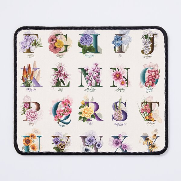 Item preview, Flower alphabet. designed and sold by BananiLettering.