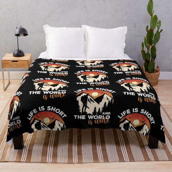 Item preview, Life is short and the world is wide. Mountains. designed and sold by epicmarketing.