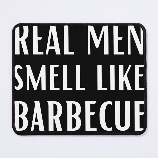 Item preview, funny BBQ Smoker Real Men Smell Like Barbecue Retro Vintage Grill Master Essential designed and sold by WALID65.