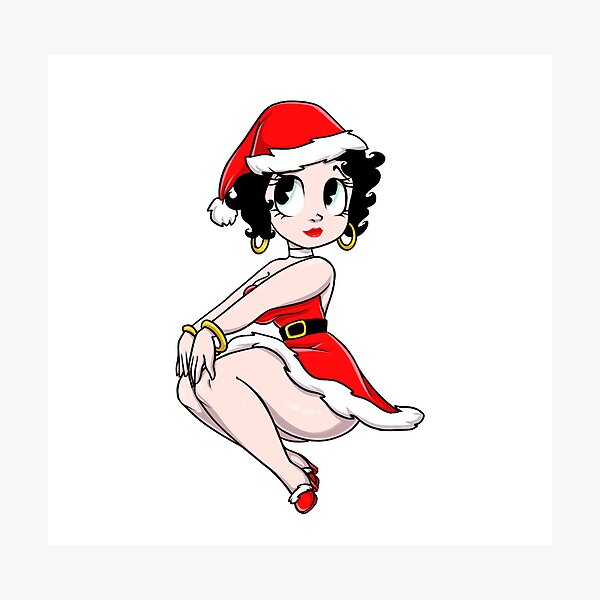 Sweat De Noël Vintage Betty Boop – Taille L – Homme – Rouge