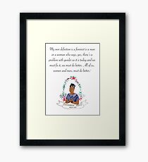 We should all be feminists Framed Print