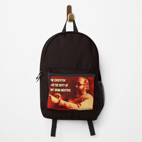Item preview, Paolo Freire quote - "The educator has the duty of not being neutral"  Red designed and sold by Tony Cisse.