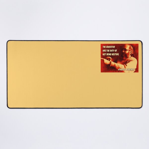 Item preview, Paolo Freire quote - "The educator has the duty of not being neutral" Red designed and sold by Tony Cisse.