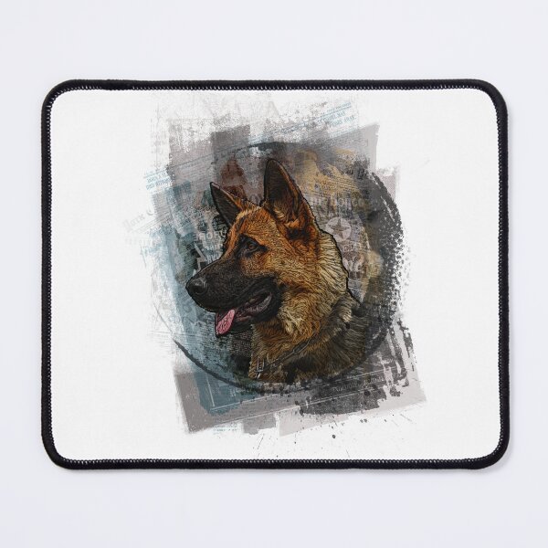 Item preview, German shepherd portrait designed and sold by ranker666.