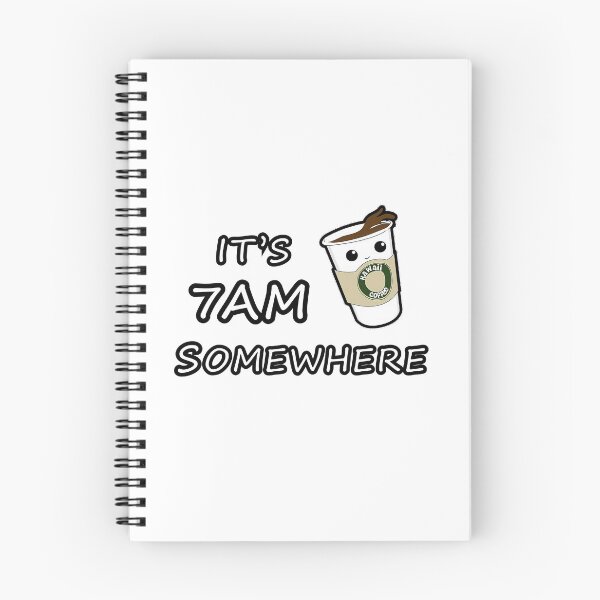 Item preview, It's 7AM Somewhere Kawaii coffee designed and sold by PourElla.