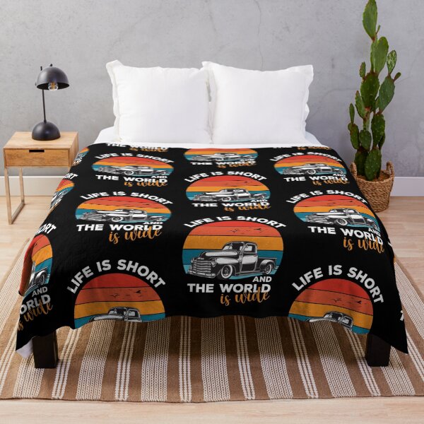 Item preview, Life is short and the world is wide. Sunset Car. designed and sold by epicmarketing.