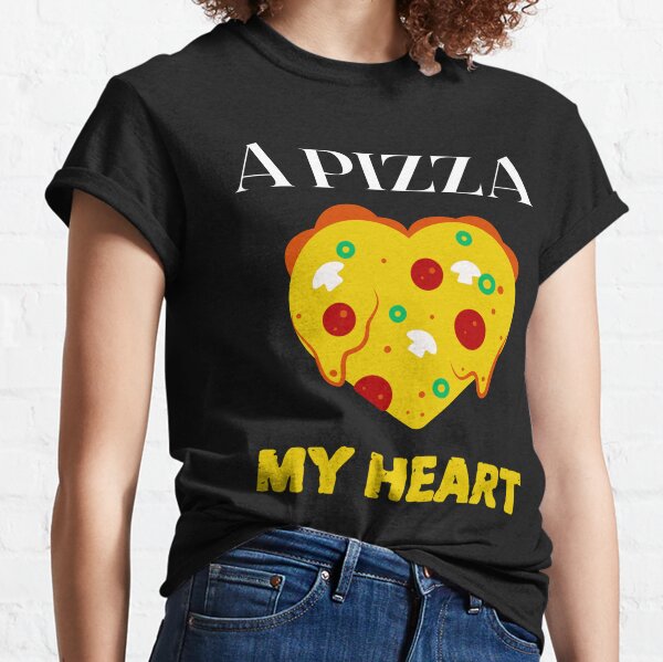 Pizza In My Heart Gift T-Shirts Classic T-Shirt