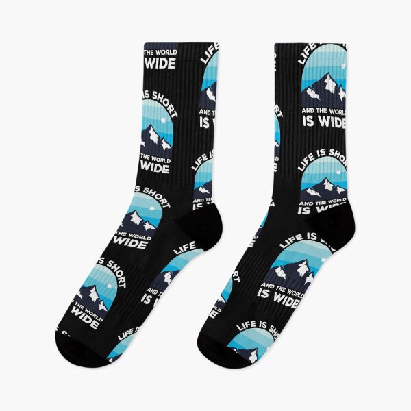Item preview, Life is short and the world is wide. Blue Sunset. designed and sold by epicmarketing.