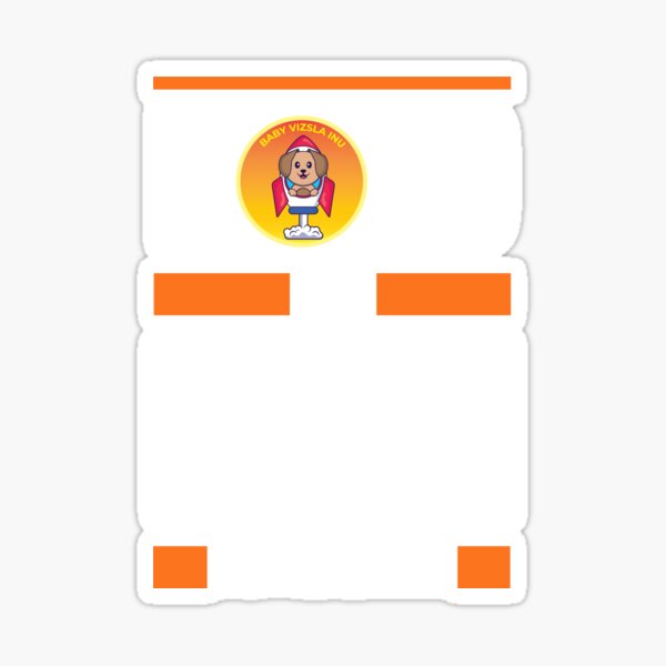 Baby Vizsla Inu - HOLD AND EARN Sticker