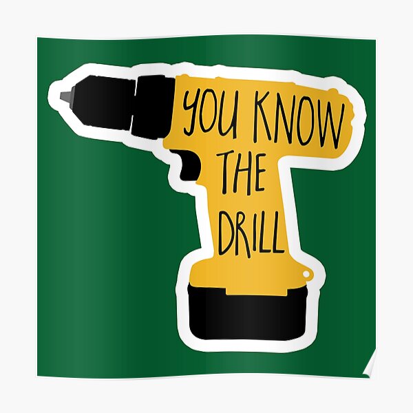 "You know the drill funny tool pun toolbox woodworking shop