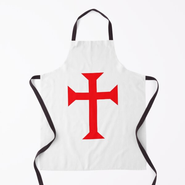 Item preview, Knight's Of Barbecue Cross Apron designed and sold by podguy.