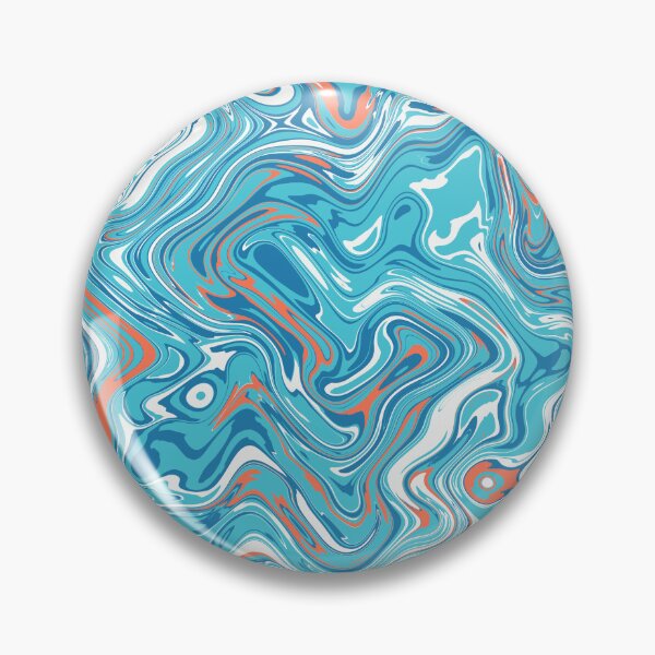 Item preview, Orange and Blue Liquid Swirl designed and sold by Saanis.