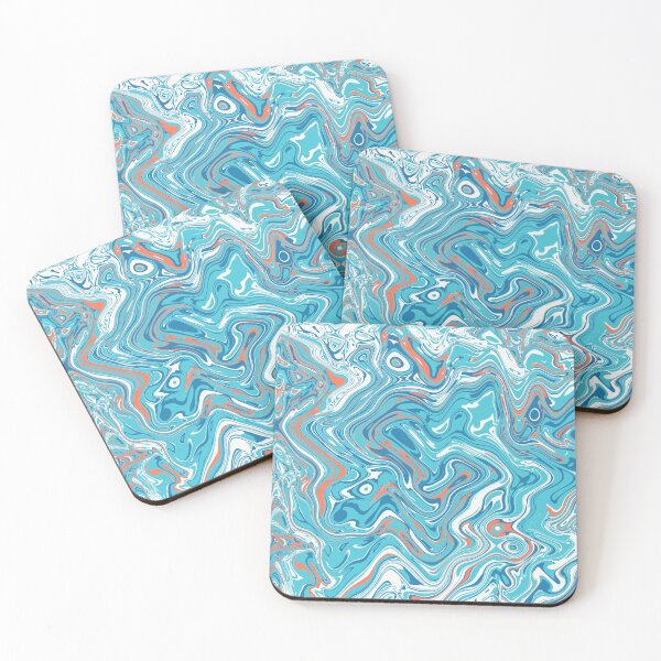 Item preview, Orange and Blue Liquid Swirl designed and sold by Saanis.