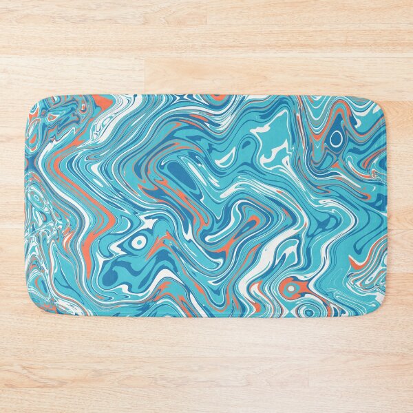 Item preview, Orange and Blue Liquid Swirl designed and sold by Saanis.