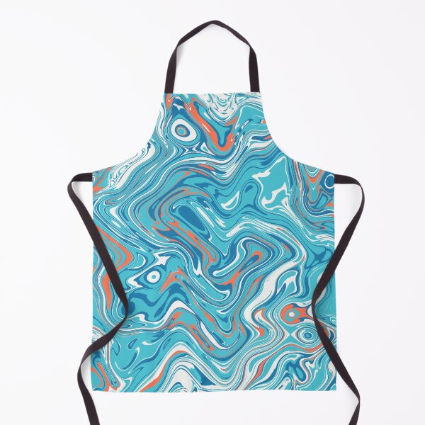 Item preview, Orange and Blue Liquid Swirl designed and sold by Saanis.