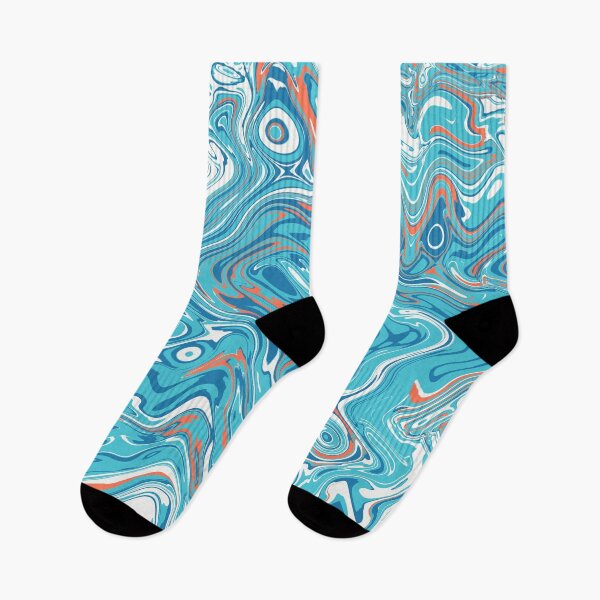 Item preview, Orange and Blue Liquid Swirl designed and sold by Saanis.