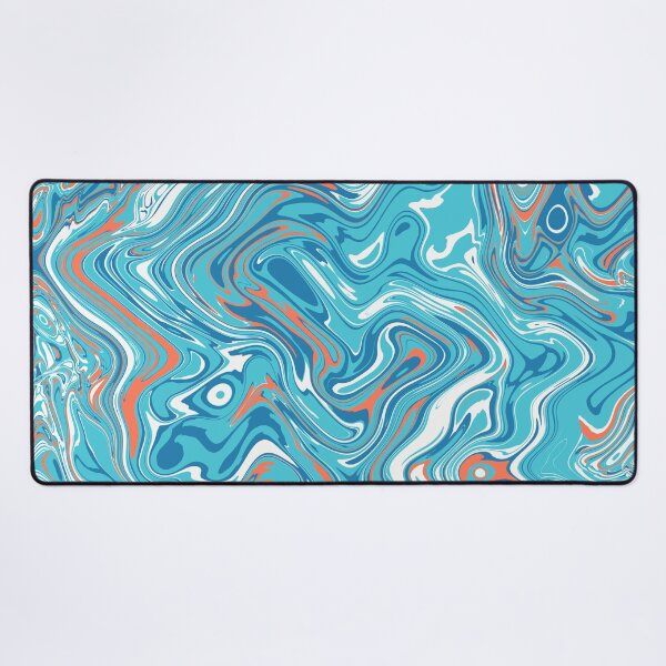 Item preview, Orange and Blue Liquid Swirl designed and sold by Saanis.