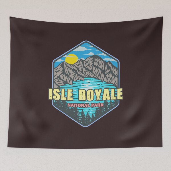 Item preview, Isle Royale National Park Michigan Vintage Art designed and sold by MrEddie10.